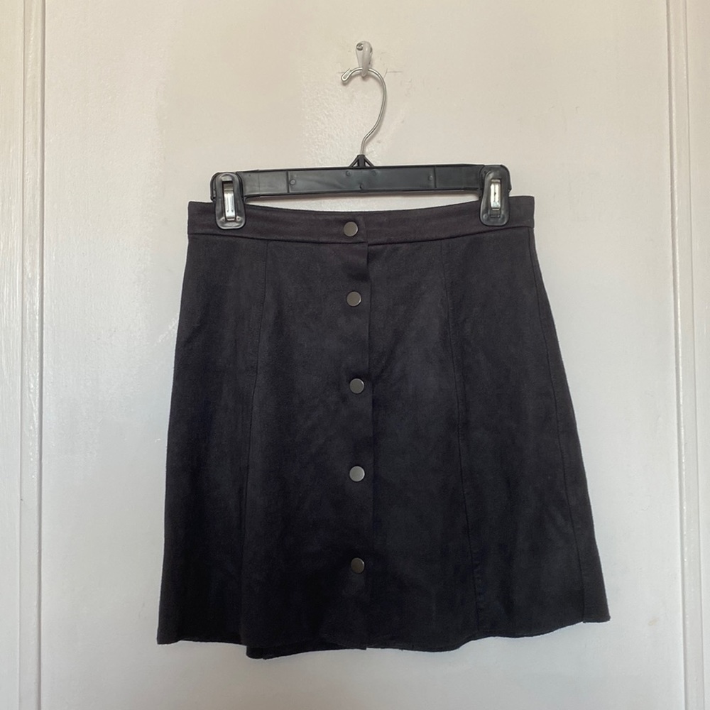 Wilfred Free Dark Grey Faux Suede Skirt *excellent condition